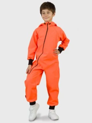 Waterproof Softshell Overall Comfy Neon Orange Jumpsuit iELM