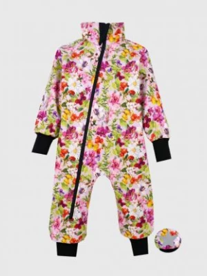 Waterproof Softshell Overall Comfy Orchids And Butterflies Pink Bodysuit iELM