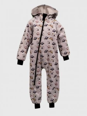 Waterproof Softshell Overall Comfy Owls And Stars Grey Jumpsuit iELM