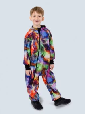 Waterproof Softshell Overall Comfy Rainbow Clouds Jumpsuit iELM