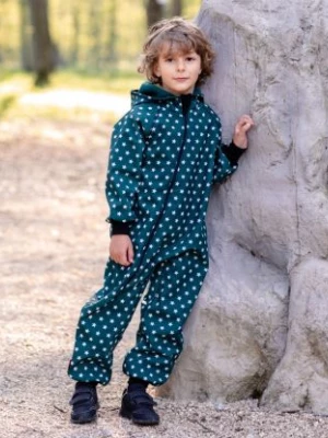 Waterproof Softshell Overall Comfy Stars Green Jumpsuit iELM
