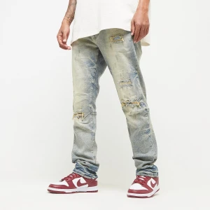 Wave Effect Jeans MECHANICAL BLUE, markiSmoke Rise, Spodnie dżinsowe, w kolorze niebieski, rozmiar: