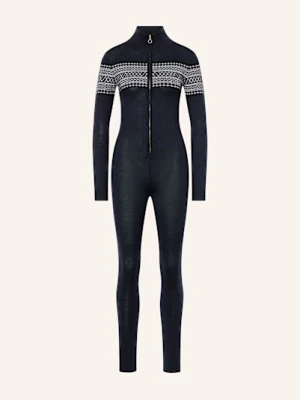 We Norwegians Kombinezon Z Dzianiny Signature Z Wełny Merino blau