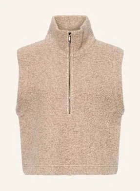 We Norwegians Polarowy Sweter Typu Troyer Alta Z Wełny Merino beige