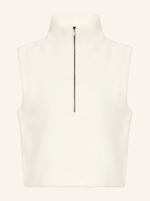 We Norwegians Polarowy Sweter Typu Troyer Alta Z Wełny Merino weiss