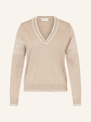We Norwegians Sweter Signature Z Wełny Merino beige