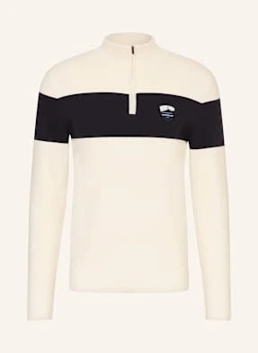 We Norwegians Sweter Typu Troyer Holmenkollen Z Dodatkiem Wełny Merino weiss