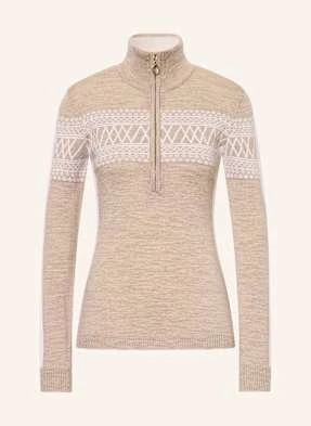 We Norwegians Warstwa Środkowa Signature Z Wełny Merino beige