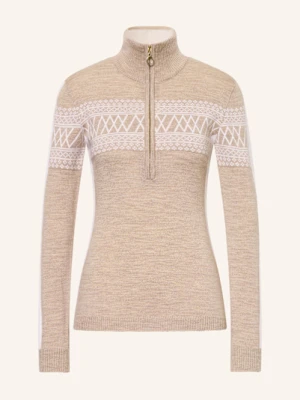 We Norwegians Warstwa Środkowa Signature Z Wełny Merino beige