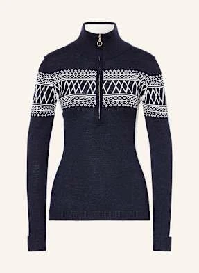 We Norwegians Warstwa Środkowa Signature Z Wełny Merino blau