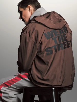 Wear The Street kurtka regular męska brązowa Klasyk