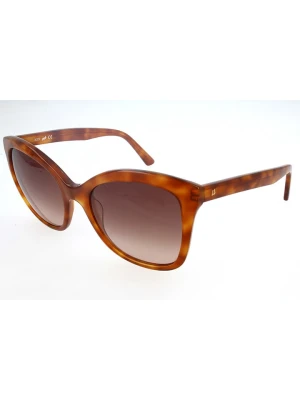 Web Damskie okulary przeciwsłoneczne w kolorze jasnobrązowym rozmiar: 55