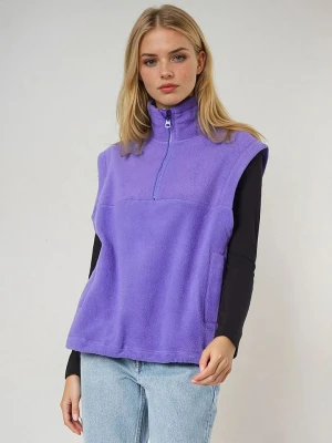 Weekday Kamizelka polarowa w kolorze fioletowym rozmiar: L