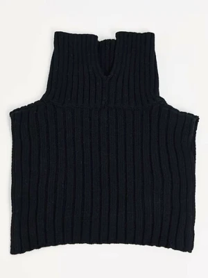 Weekday Kołnierz dzianinowy w kolorze czarnym rozmiar: onesize