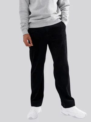 Weekday Spodnie sztruksowe w kolorze czarnym rozmiar: 46