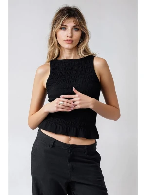 Weekday Top w kolorze czarnym rozmiar: L