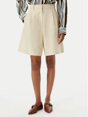 Weekend Max Mara Bermudy Ecuba 2515141032 Écru Regular Fit Kremowy