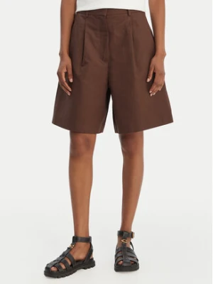 Weekend Max Mara Bermudy Ecuba 2615141022 Brązowy Loose Fit