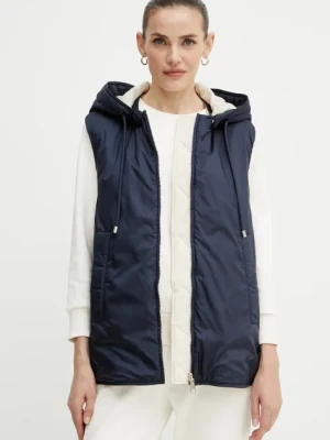 Weekend Max Mara bezrękawnik dwustronny damski kolor granatowy przejściowy 2515291011600