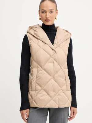 Weekend Max Mara bezrękawnik puchowy FRUTTO kolor beżowy zimowy 2525296012600