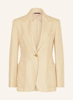 Weekend Max Mara Blezer Galli Z Lnem beige