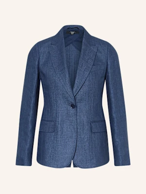 Weekend Max Mara Blezer Z Lnu Nalut blau