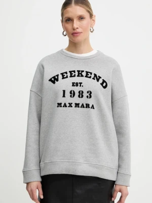 Weekend Max Mara bluza bawełniana GOMMOSO szary