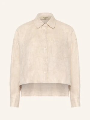 Weekend Max Mara Bluzka Capo Z Lnu weiss BEŻOWY