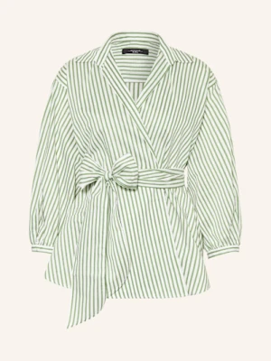 Weekend Max Mara Bluzka Ceci W Stylu Kopertowym Z Rękawami 3/4 weiss