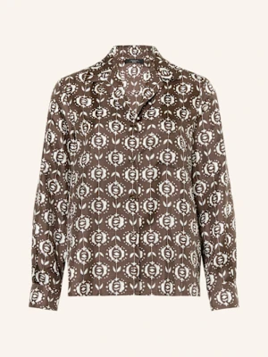Weekend Max Mara Bluzka Jedwabna Oncia braun