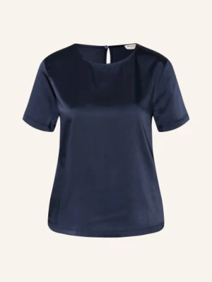 Weekend Max Mara Bluzka Koszulowa Girlbert Z Mieszanki Materiałów blau