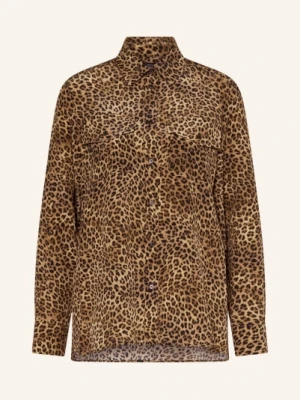 Weekend Max Mara Bluzka Koszulowa Lemma Z Jedwabiu braun