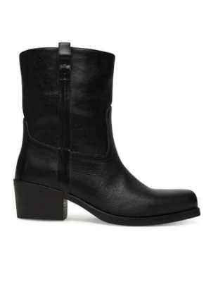 Weekend Max Mara Botki Ranch 2525796034600 Czarny