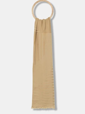 Weekend Max Mara chusta LUGLIO damski kolor beżowy wzorzysta 2525546024600