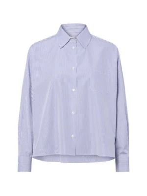 Weekend Max Mara Damska bluzka koszulowa Kobiety Bawełna niebieski w paski,