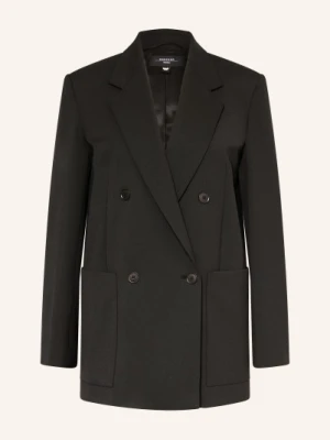 Weekend Max Mara Długa Marynarka Wkdveloce schwarz