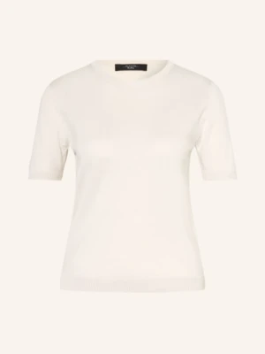 Weekend Max Mara Dzianinowa Koszulka Gabarra Z Jedwabiem weiss