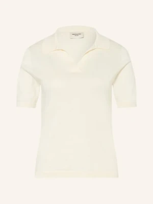 Weekend Max Mara Dzianinowa Koszulka Polo Roncolo Z Jedwabiem weiss ECRU