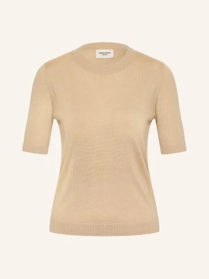 Weekend Max Mara Dzianinowa Koszulka Tapioca beige