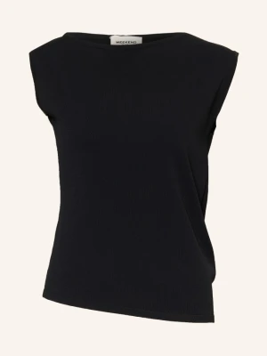 Weekend Max Mara Dzianinowy Top Bella schwarz CZARNY