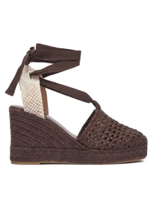 Weekend Max Mara Espadryle 2615521155670 Brązowy ciemny