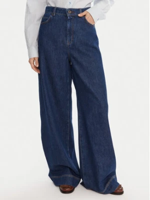 Weekend Max Mara Jeansy Ciro 2525186042 Granatowy Wide Leg