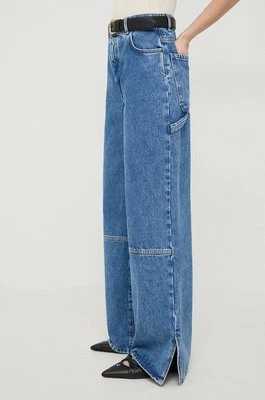 Weekend Max Mara jeansy damskie kolor niebieski 2415181041600