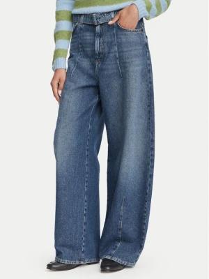 Weekend Max Mara Jeansy Madia 2625186081 Granatowy Wide Leg