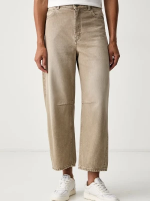 Weekend Max Mara jeansy relaxed fit damskie WKDARCADIA beżowy