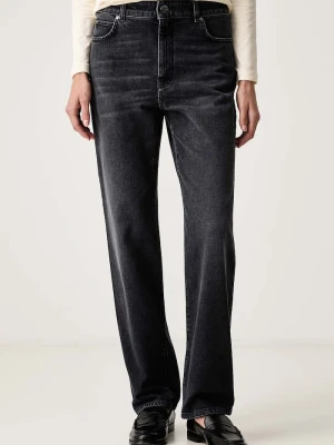 Weekend Max Mara jeansy straight damskie WKDLINCE czarny