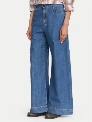 Weekend Max Mara Jeansy Vega 2625186021 Niebieski Wide Leg