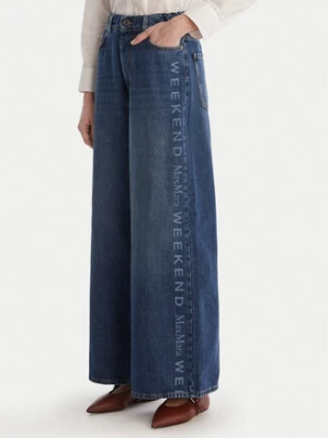 Weekend Max Mara Jeansy Vortice 2615181011 Granatowy Wide Leg