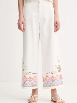 Weekend Max Mara jeansy wide leg damskie ADUNCO