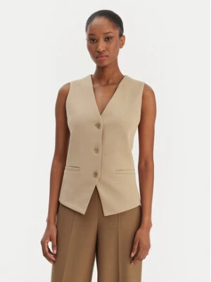 Weekend Max Mara Kamizelka garniturowa Poggio 2615911021 Beżowy Slim Fit
